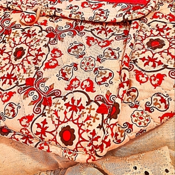 Lemon Hill Pink/White Floral Mini Satchel PVC Lining 100% Quilted Cotton NWOT - Picture 7 of 7